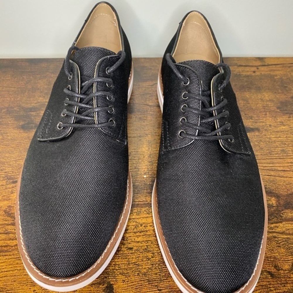 Calvin Klein Men's Aggussie Nylon Oxfords Black Size 8.5 M